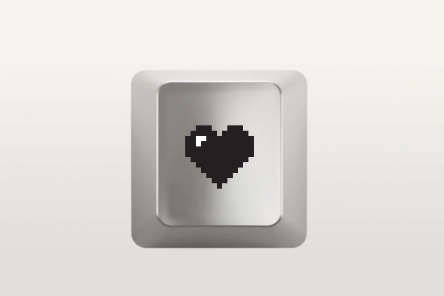Touche clavier mac coeur