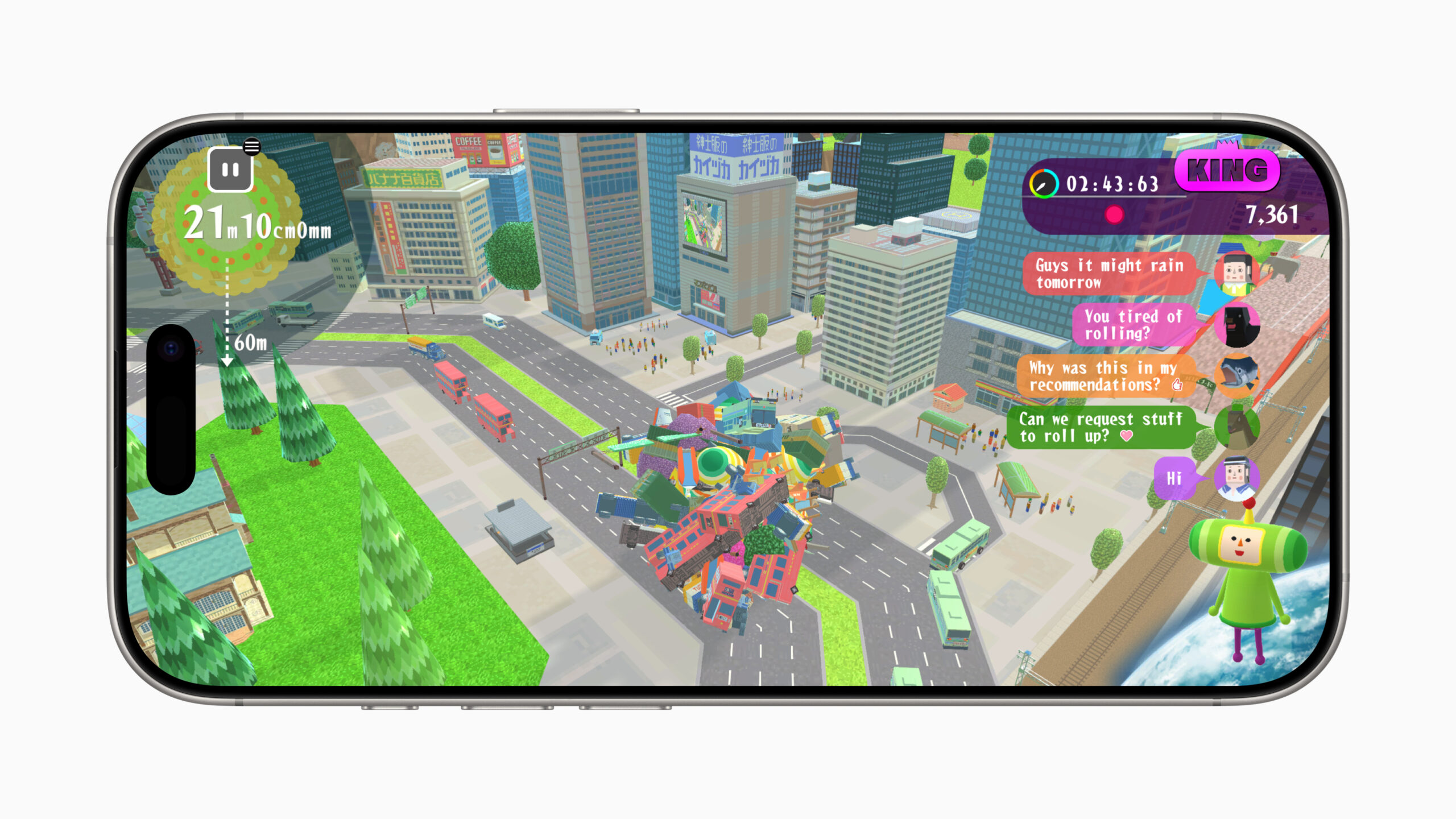 Apple Arcade Katamari Damacy Rolling LIVE