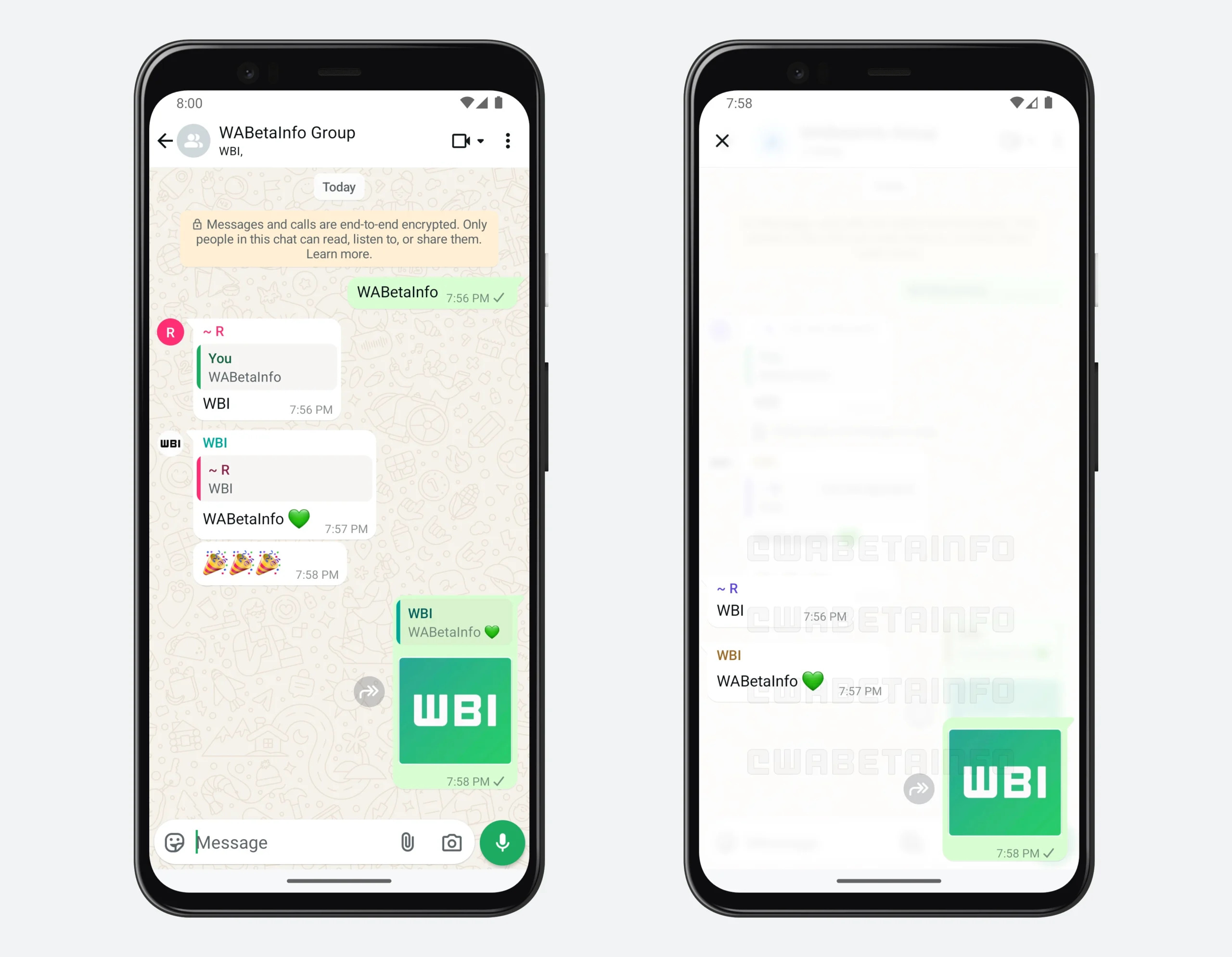 WhatsApp fil de discussion