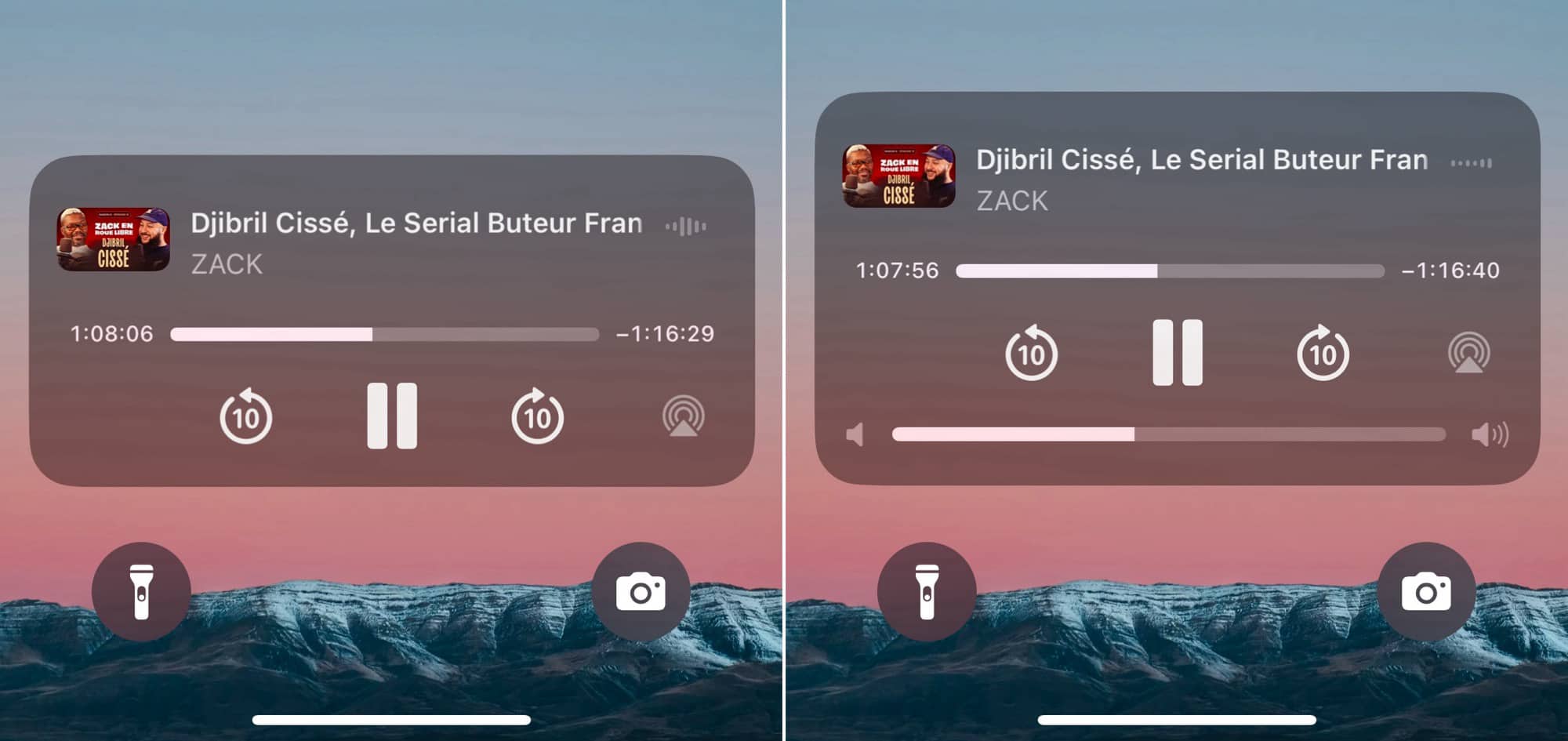 Avant après volume audio iOS 18.2
