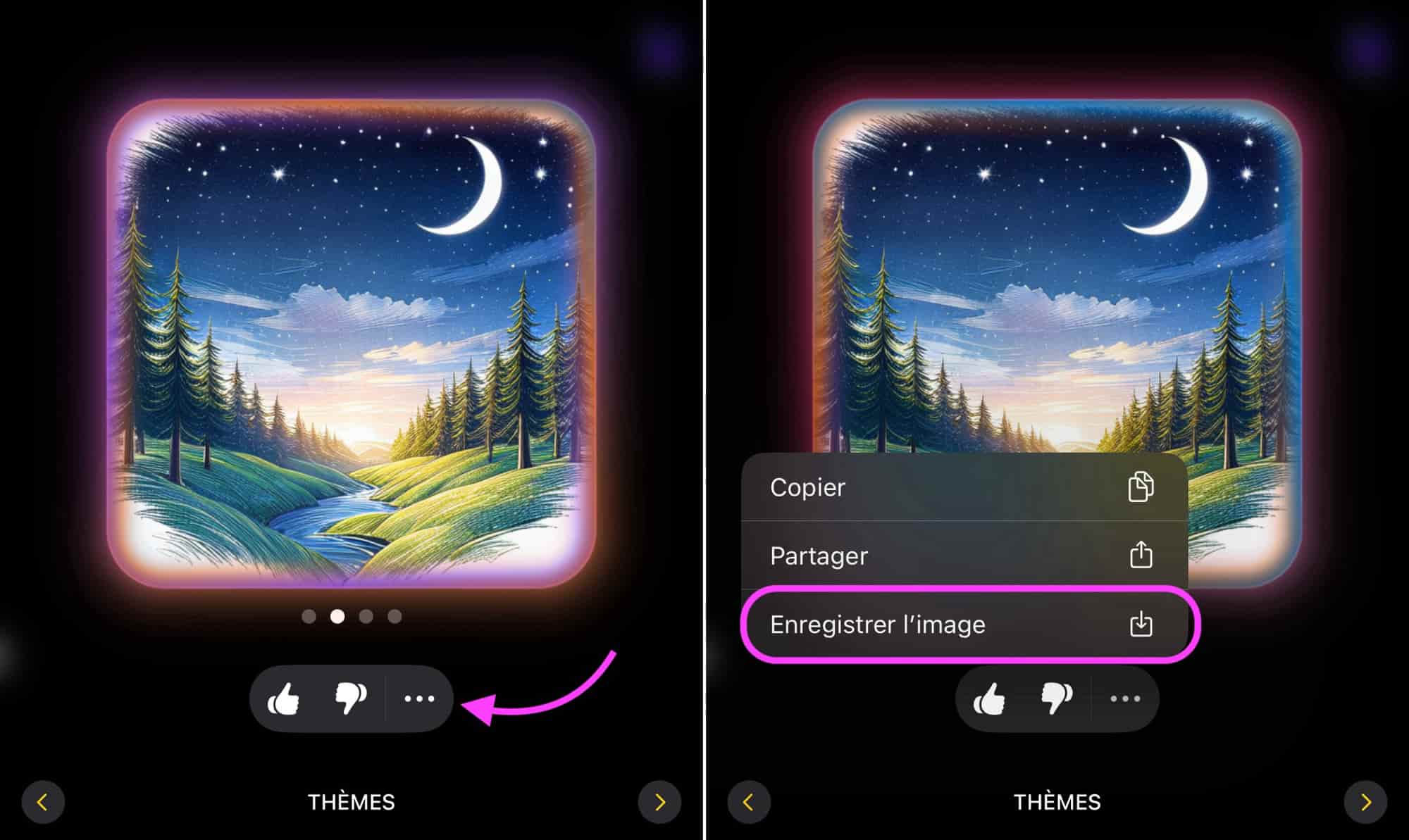Image Playground enregistrer image