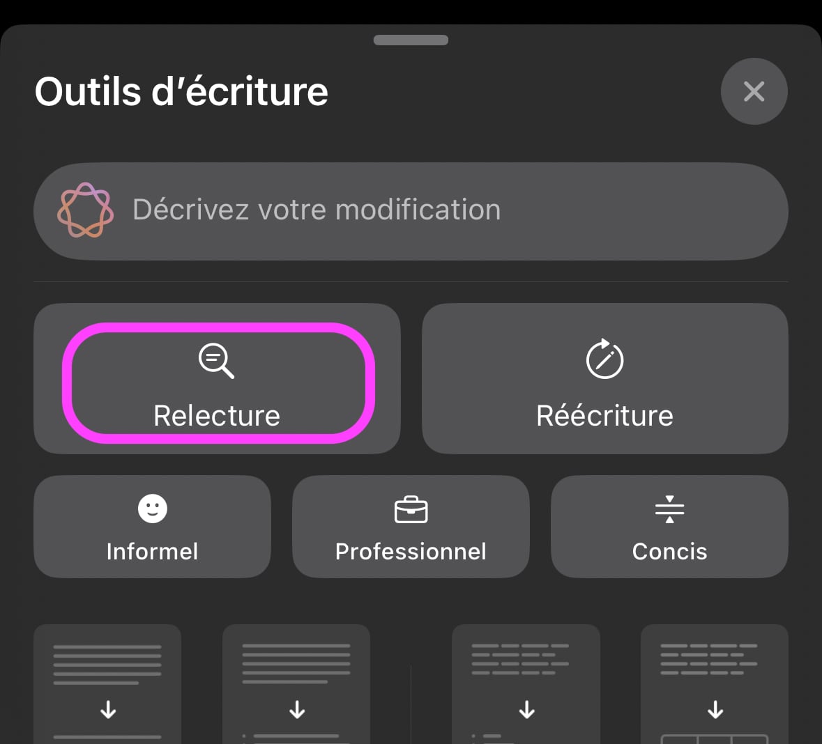 Outils écriture Relecture