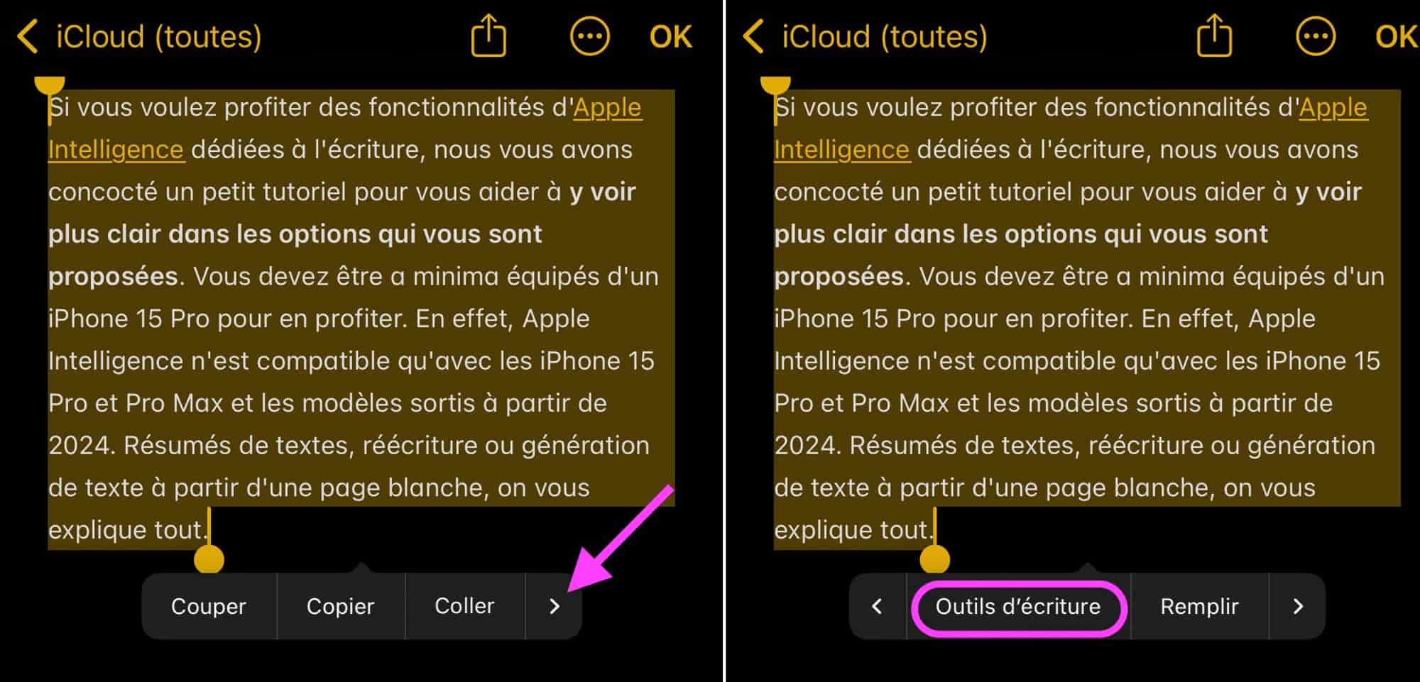 Outils écriture