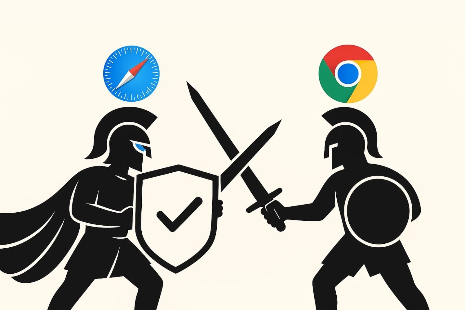 Safe safari vs risky chrome illustration 1 min