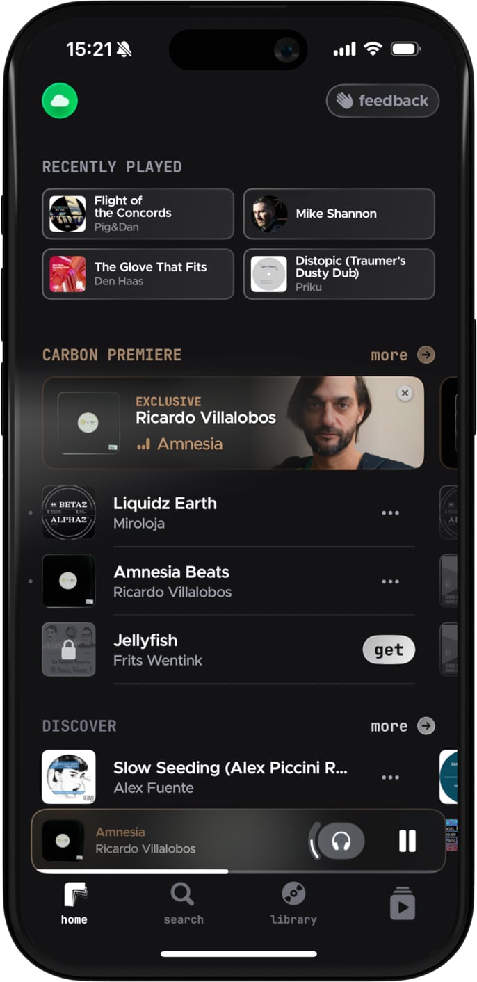 Plateforme musicale Carbon