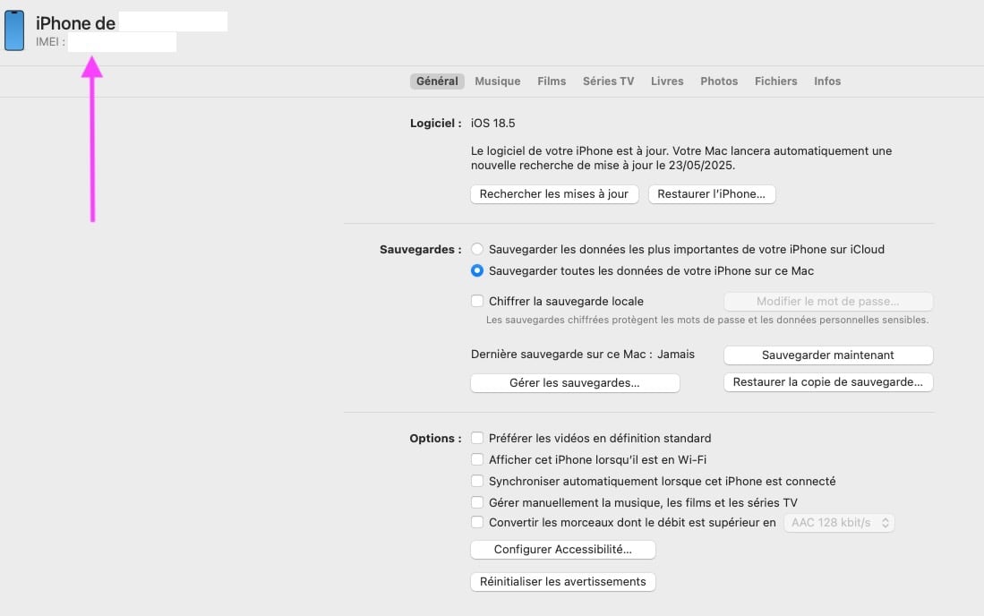 Numéro IMEI Finder