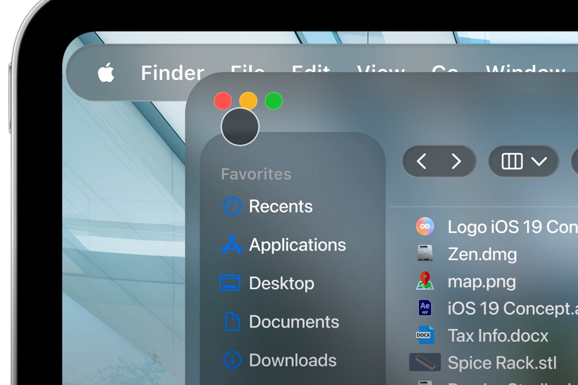 iPad os19 concept mode fenetre boutons min