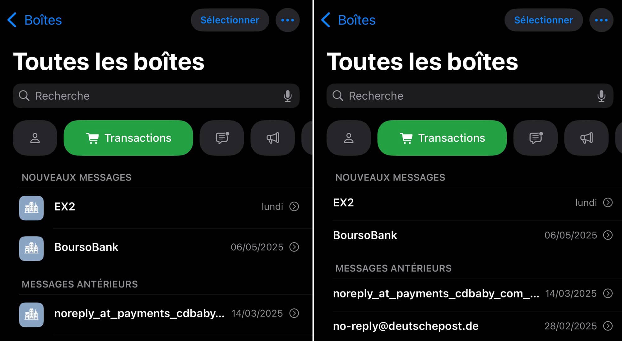 Mail avec/sans photos