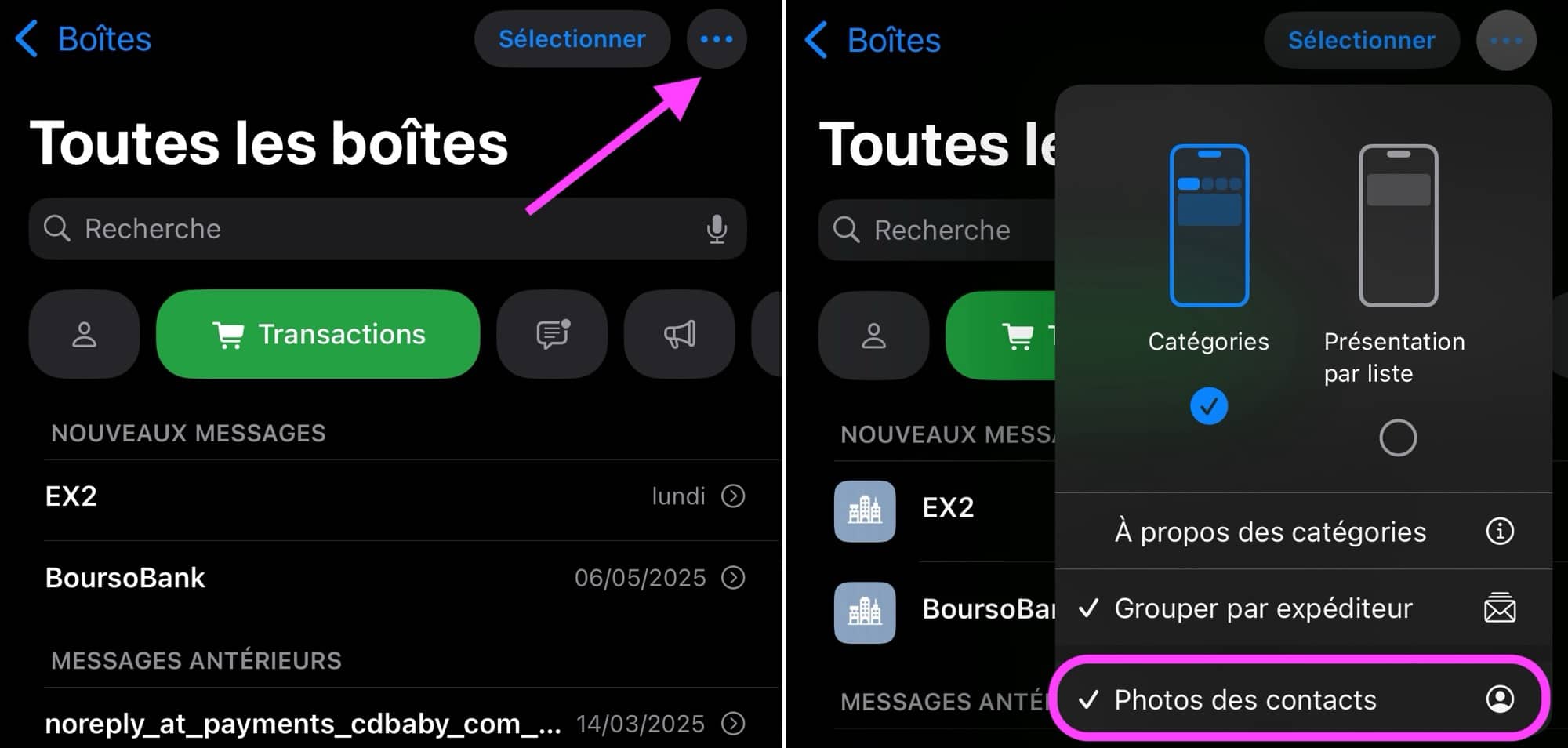 iOS 18.5 Mail app photos contacts