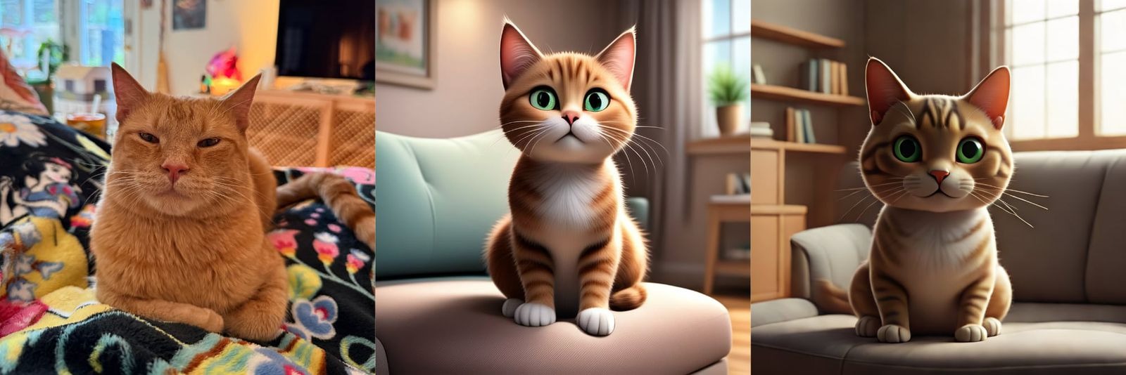 Image playground animaux et paysages iOS 18.6 au milieu, ‌iOS 26‌ à droite