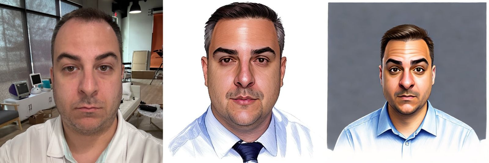 Image playground dessin 1 iOS 18.6 au milieu, ‌iOS 26‌ à droite