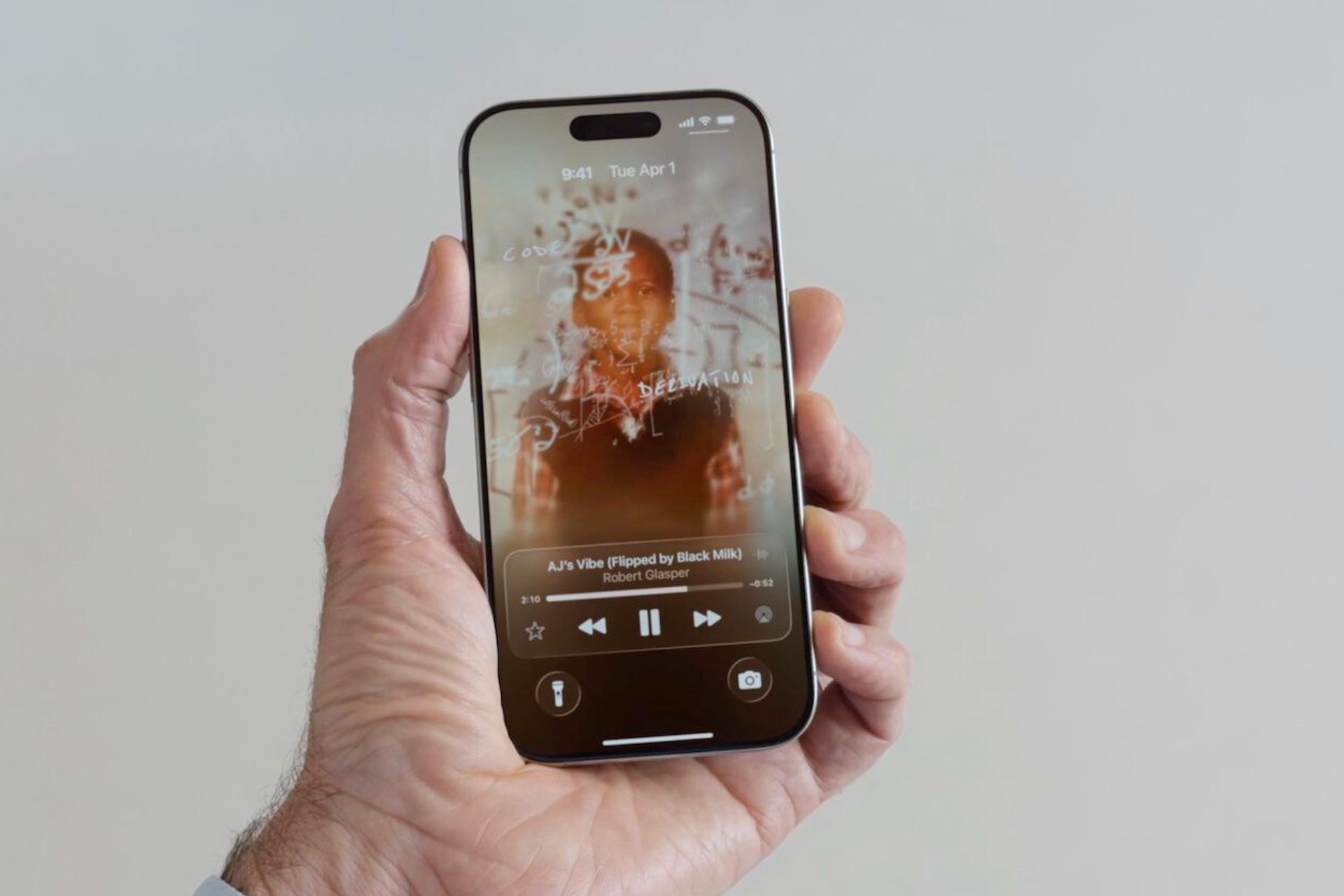 Pochette album animée iOS 26