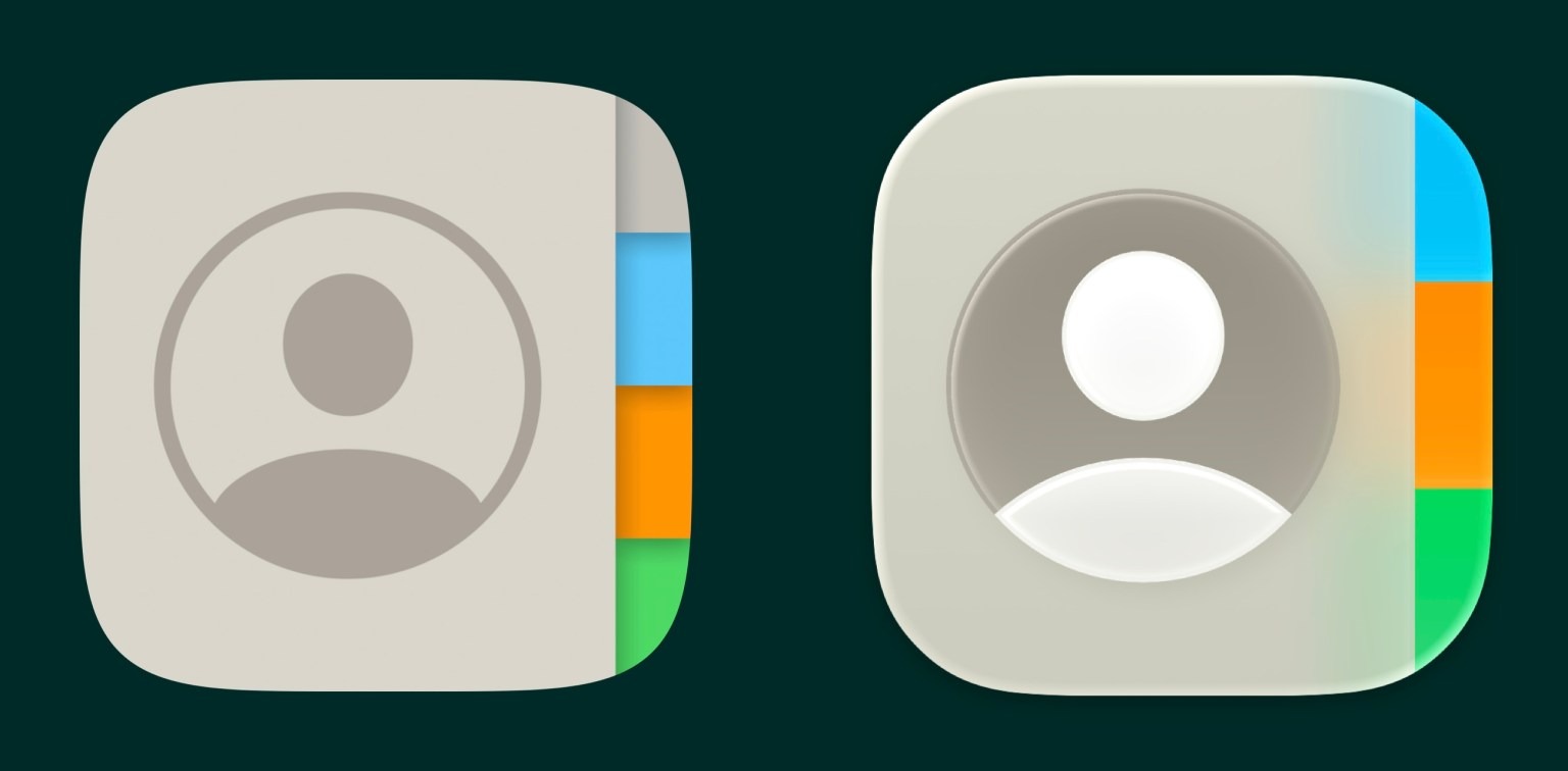 iOS 18 vs iOS 26 contacts