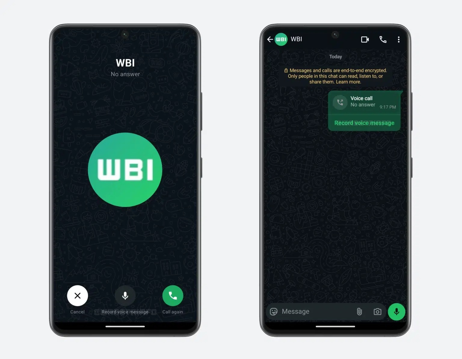 Whatsapp répondeur message vocal
