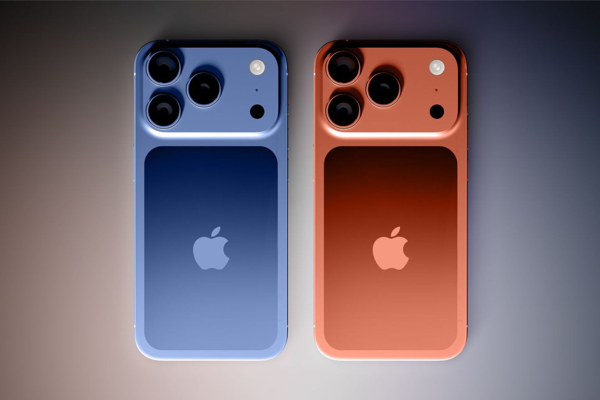 iPhone 17 Pro bleu orange