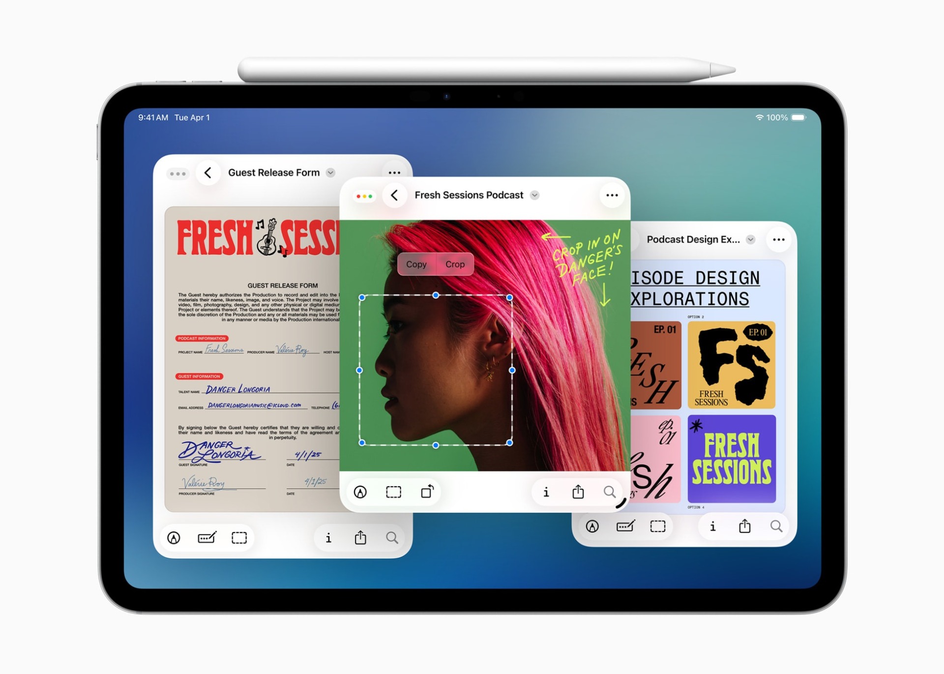 iPadOS 26 fenêtre