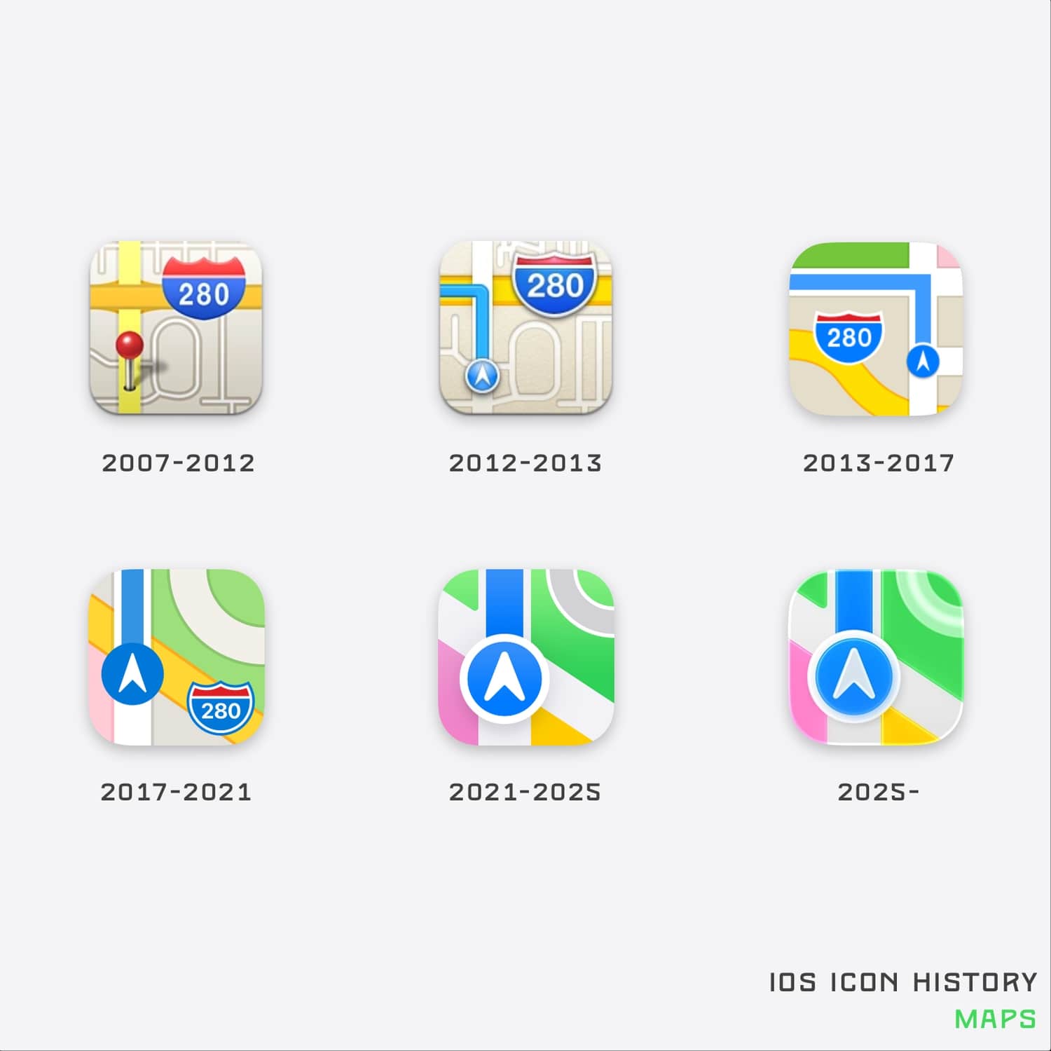 L’évolution des icônes iOS en images, les préfériez-vous avant