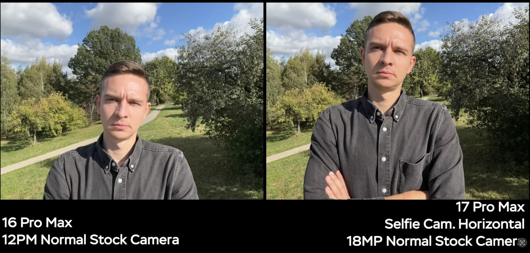 Selfie camera 17pro 16 pro