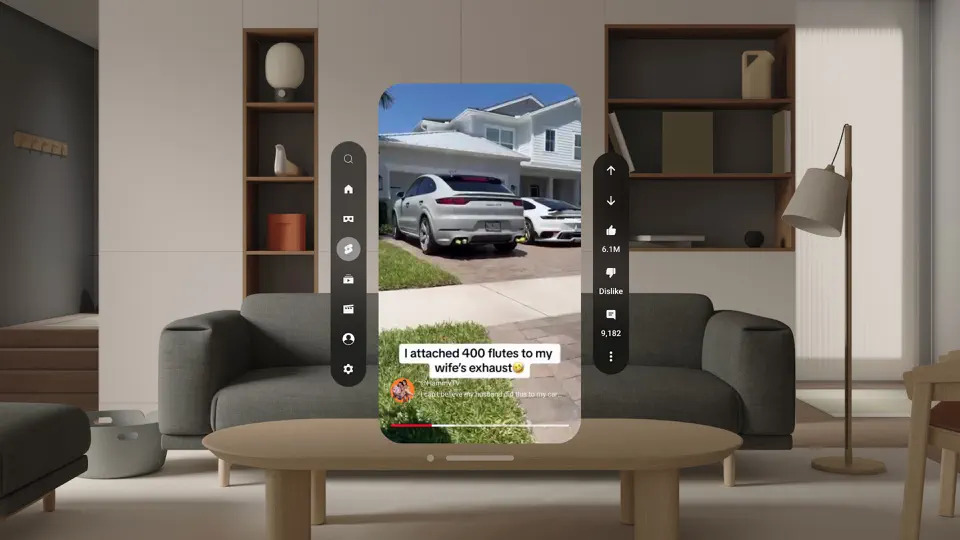 Youtube vision pro short