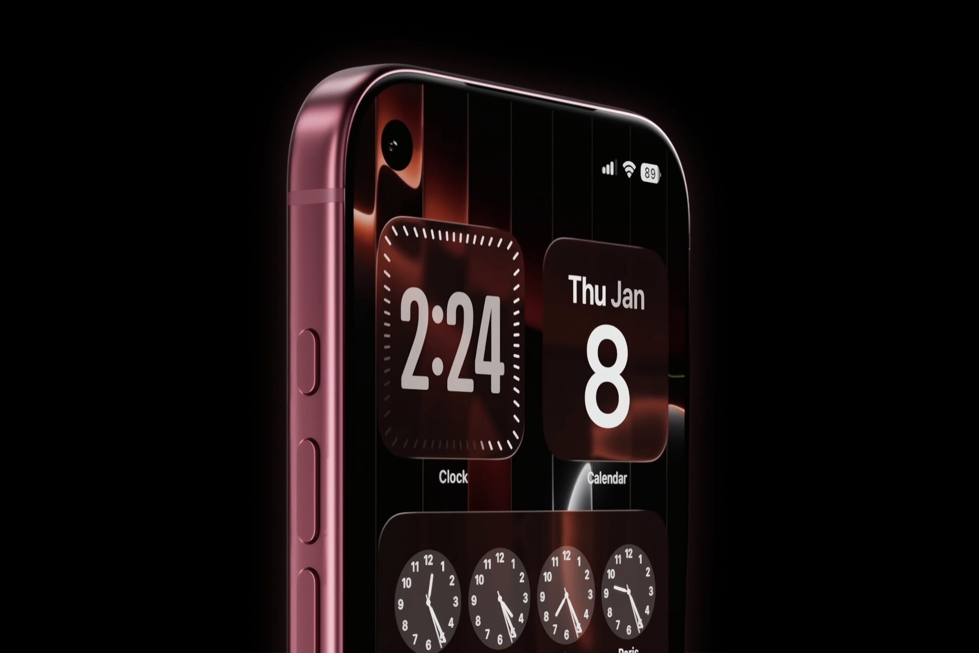 iPhone 18 pro prototype bordeaux face avant