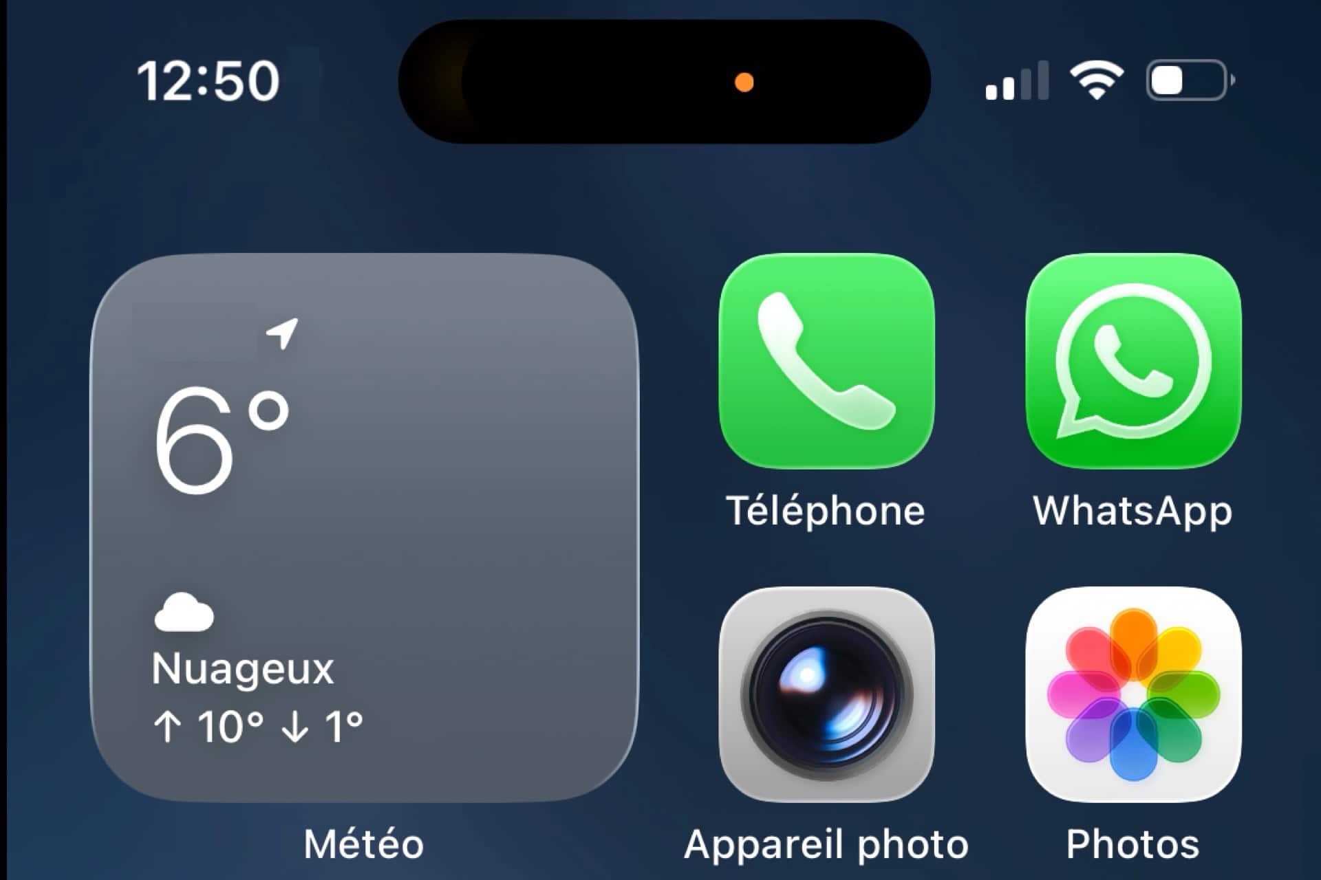Bouton orange iPhone