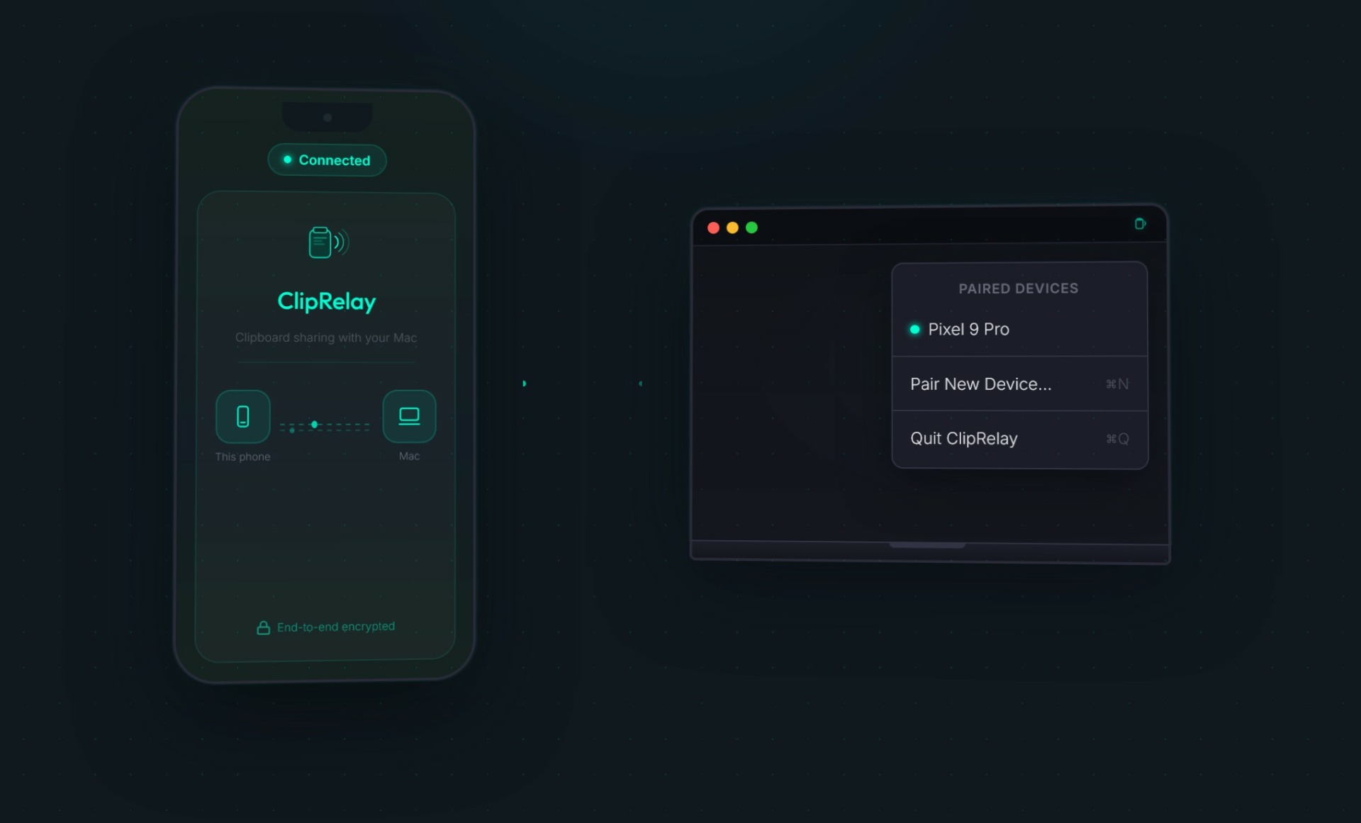 Clip relay Clipboard sharing between Android and Mac