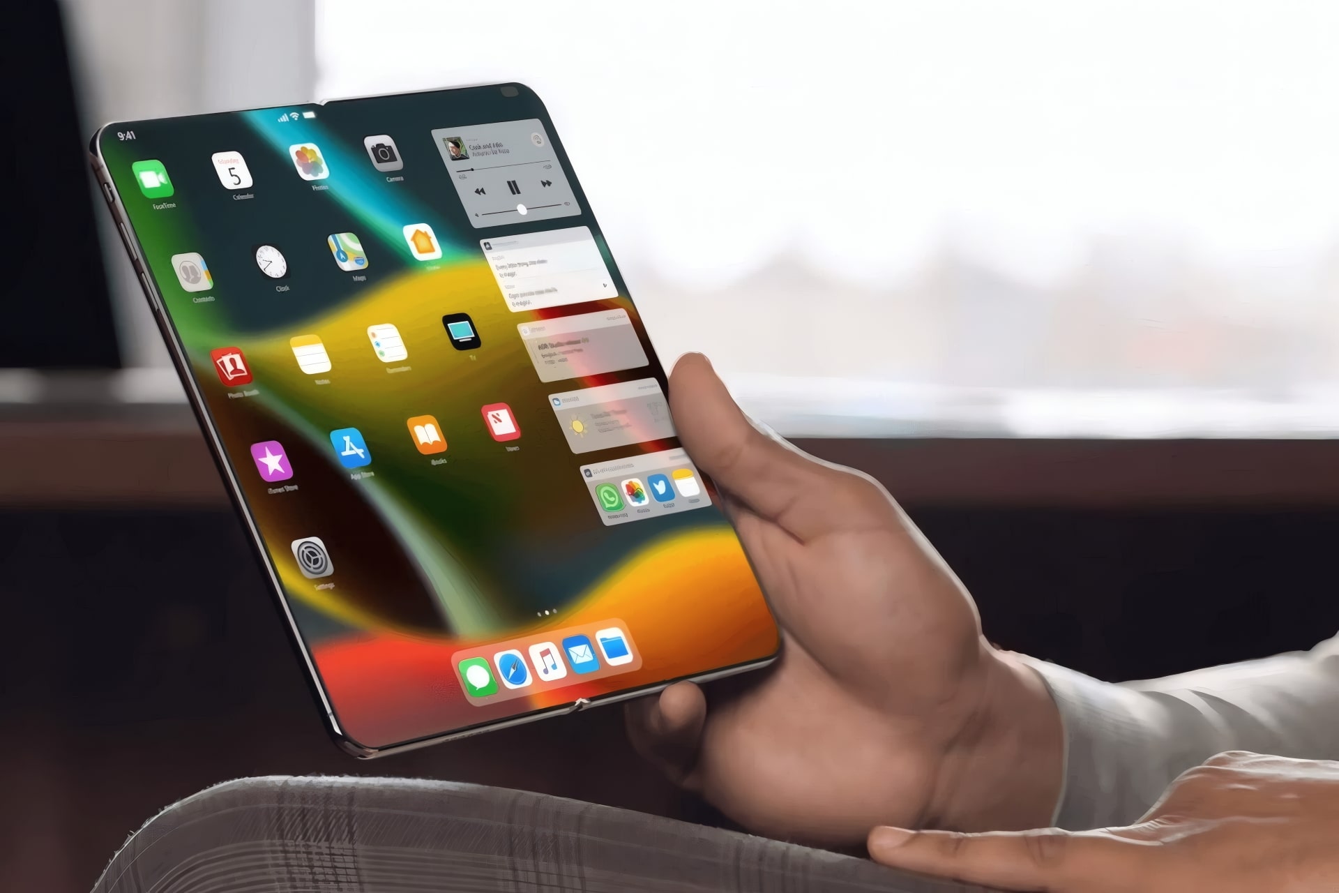 iPhone fold pliant format livre concept ultra fin