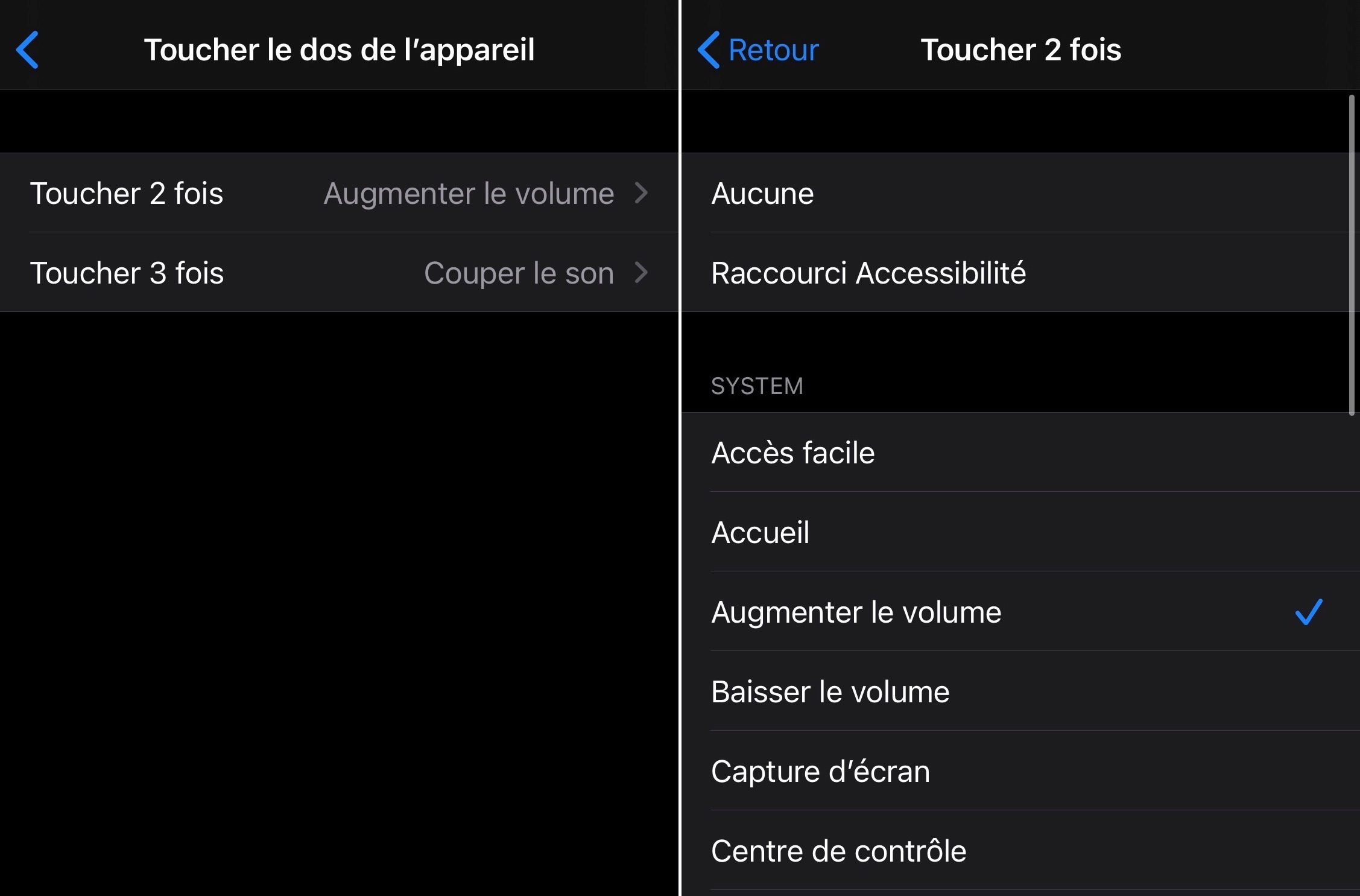 Comment faire pour Back Tap iPhone