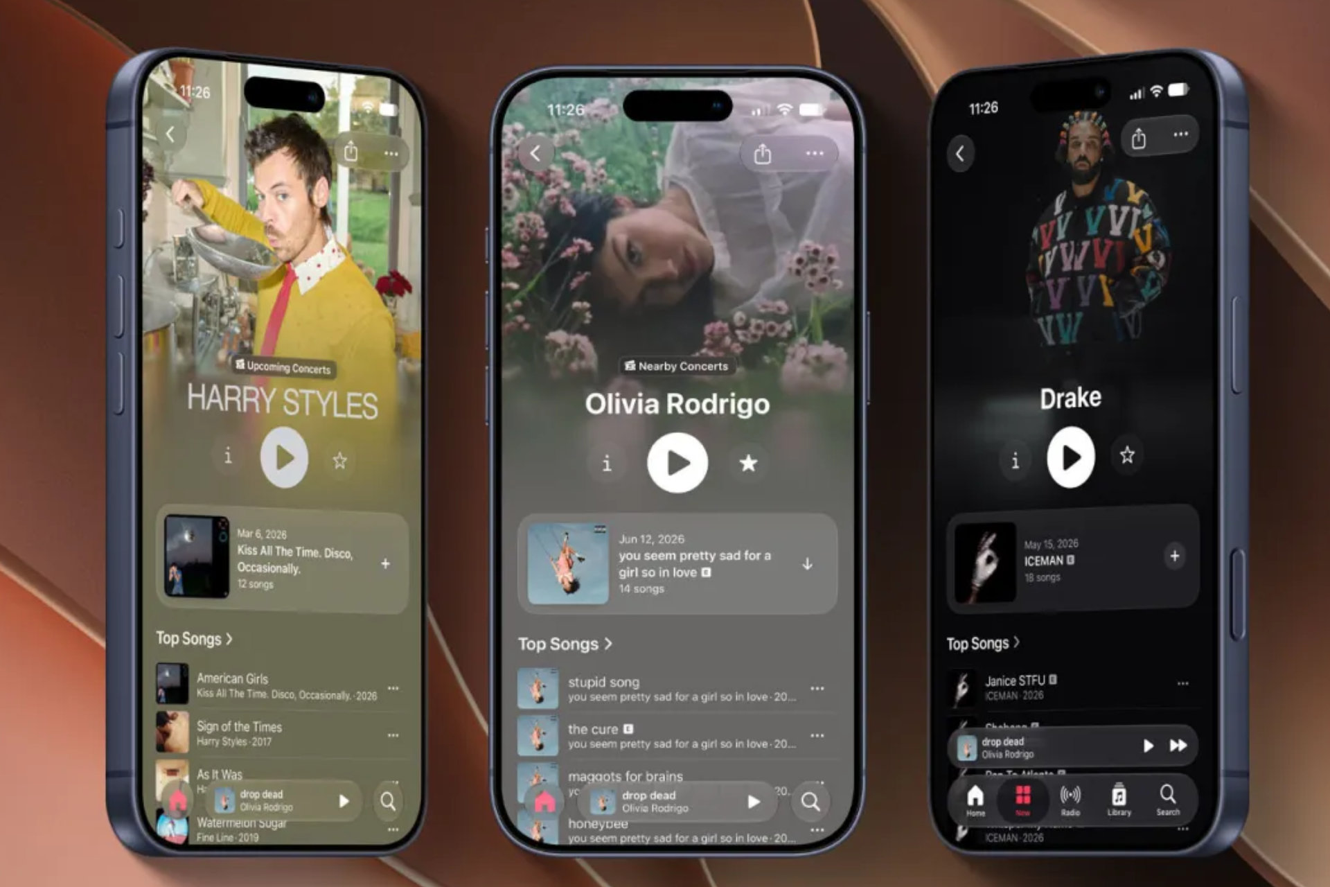 Apple music page artiste