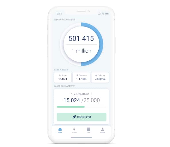 Million Steps app iOS