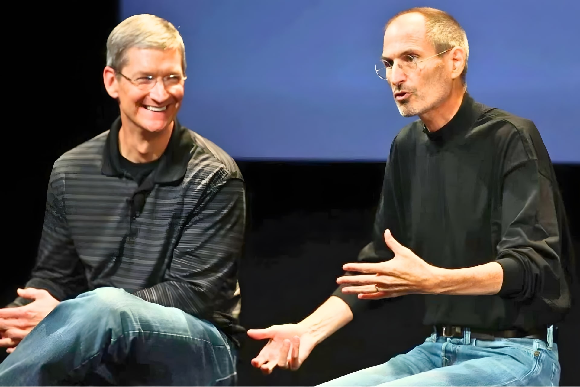 Steve jobs tim cook conférence