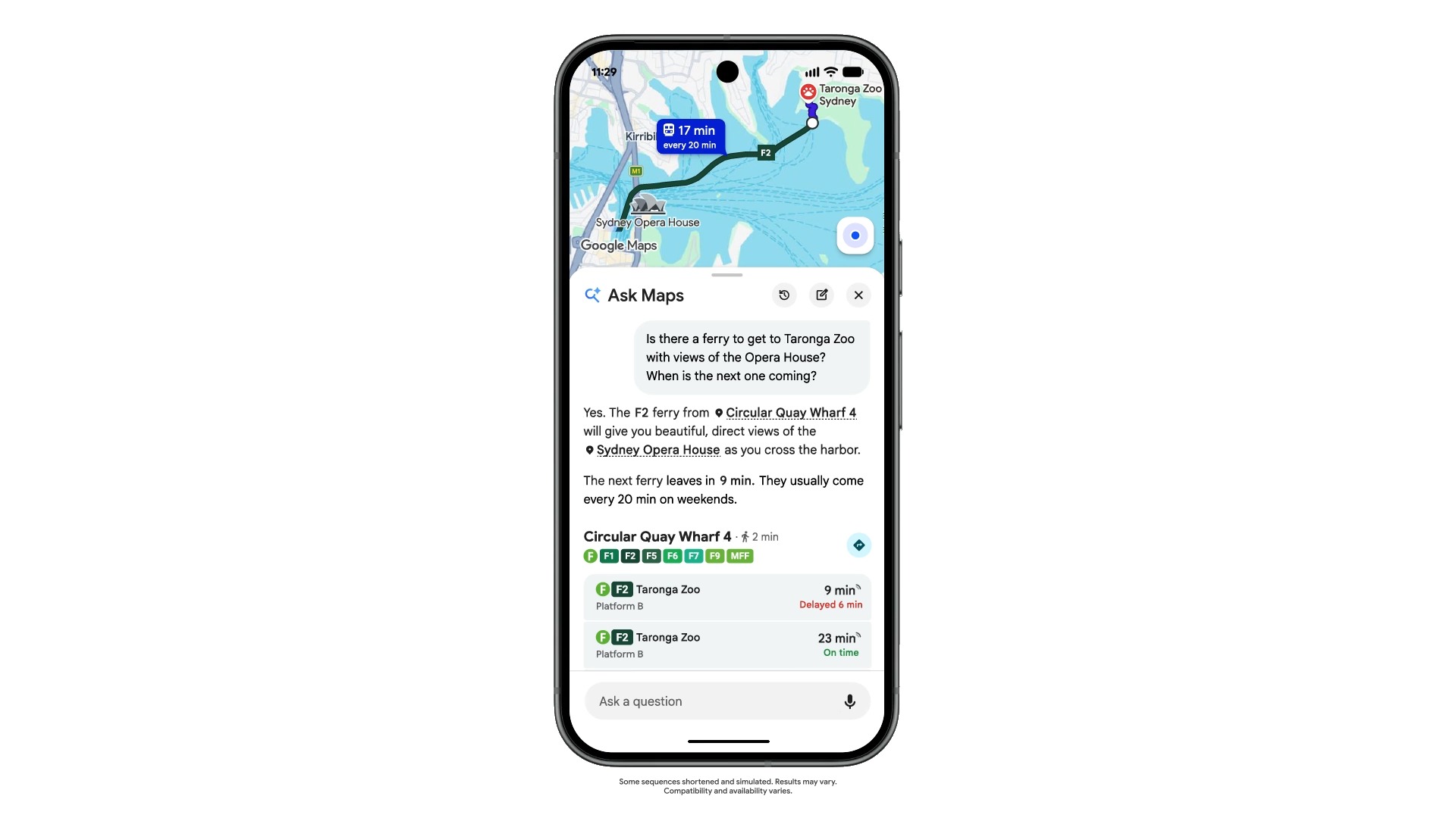 Google Maps Ask Maps transport