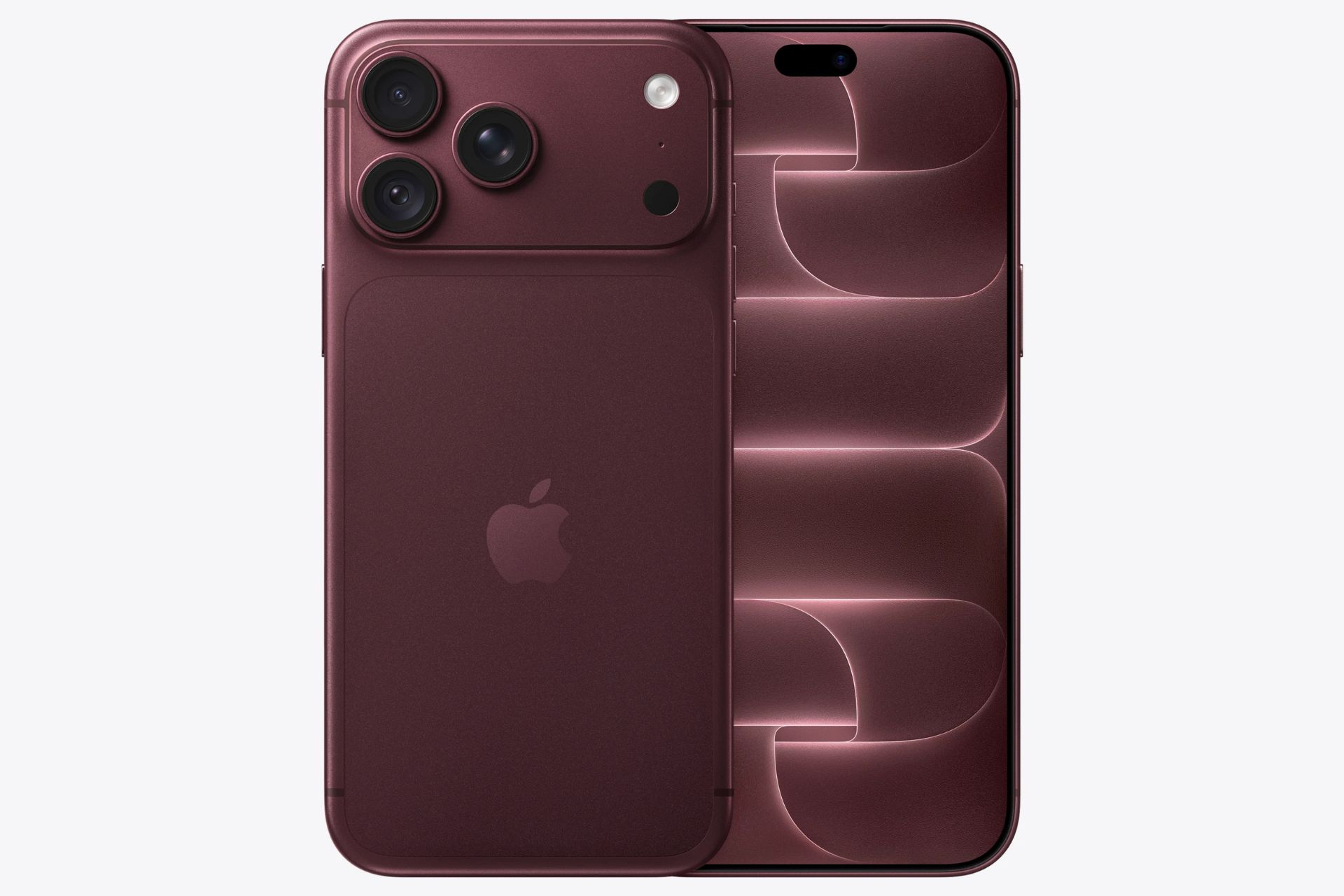 iPhone 18 Pro bordeaux avant arrière