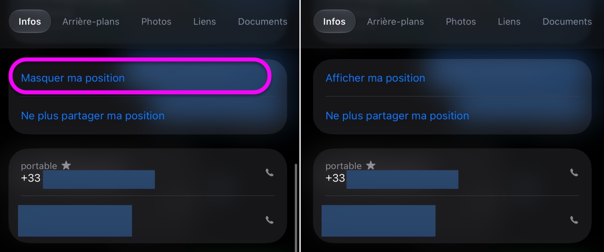 Masquer Localiser iOS 27